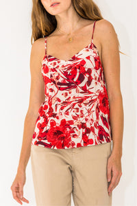 Carmelia Tropical Print Top