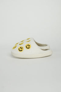 Peppered Smiley Face Slippers