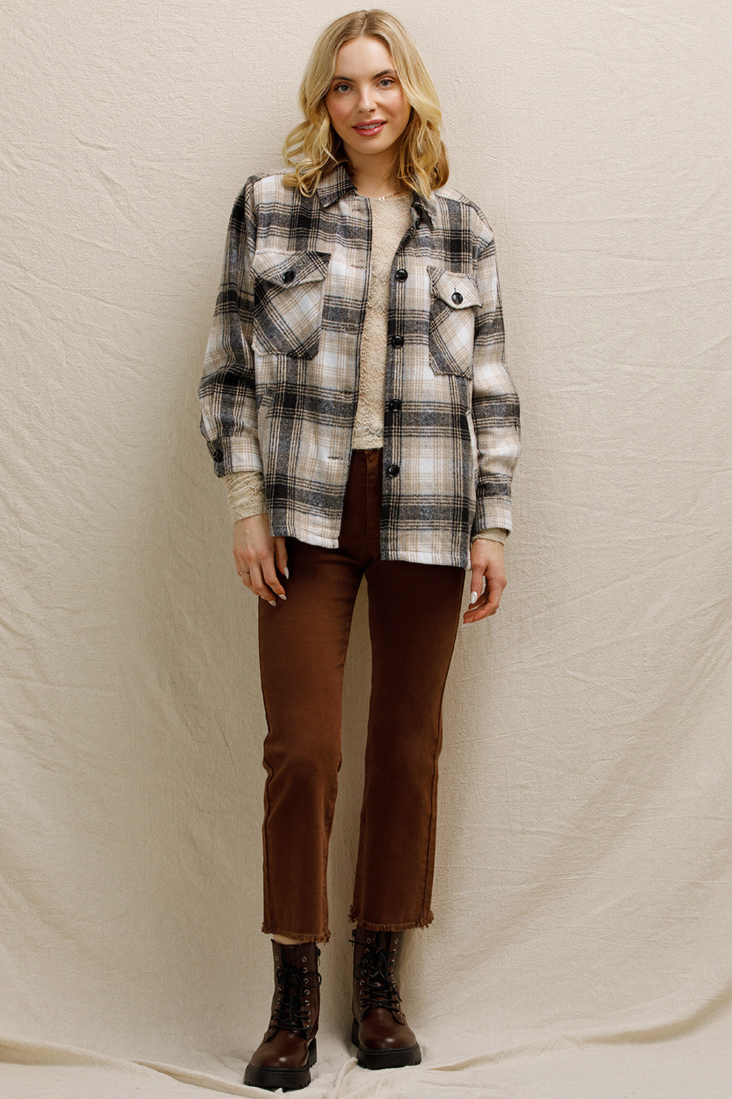 Baylin Plaid Shacket