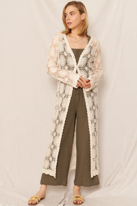 Maeve Crochet Maxi Cardigan