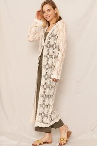 Maeve Crochet Maxi Cardigan