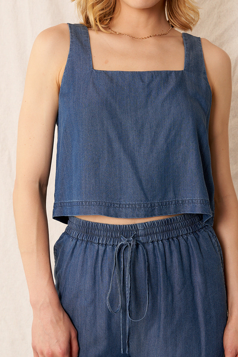 Brady Denim Cropped Set