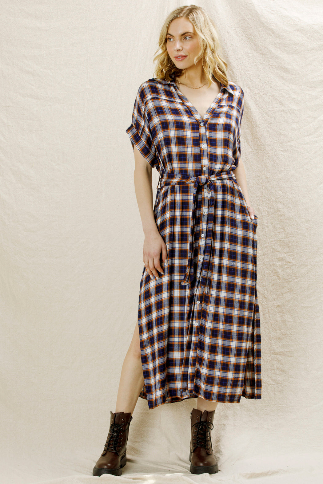 Janet Plaid Dress