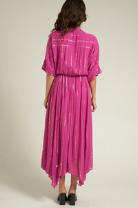 Sabrina Lurex Kimono Maxi Dress