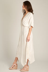 Sabrina Lurex Kimono Maxi Dress