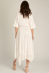 Sabrina Lurex Kimono Maxi Dress