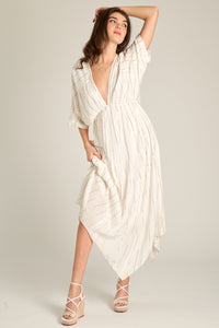 Sabrina Lurex Kimono Maxi Dress