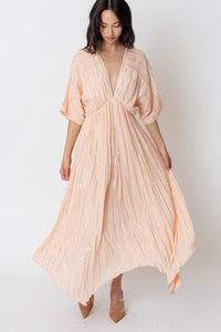 Sabrina Lurex Kimono Maxi Dress