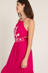 Hot Pink Parade Maxi Dress