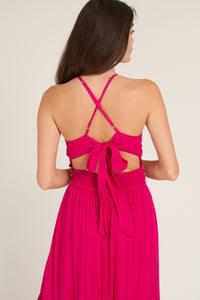 Hot Pink Parade Maxi Dress