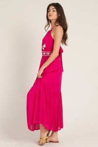 Hot Pink Parade Maxi Dress