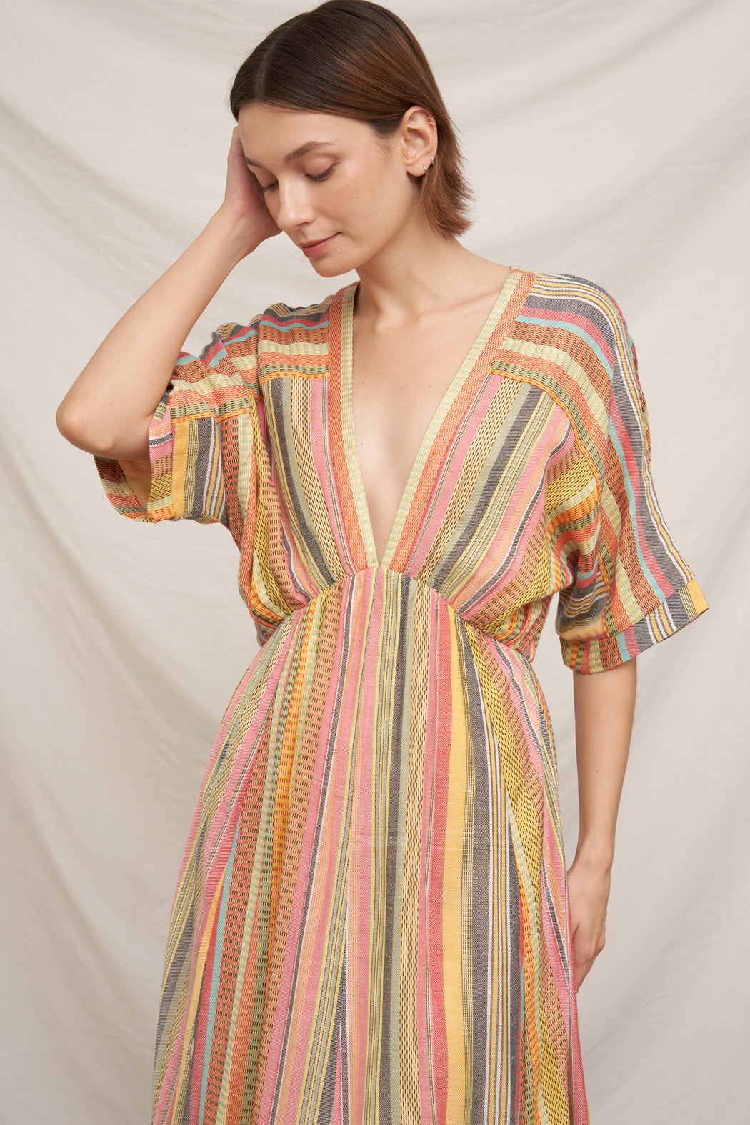 Jenny Stripe Midi Dress