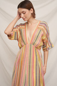 Jenny Stripe Midi Dress