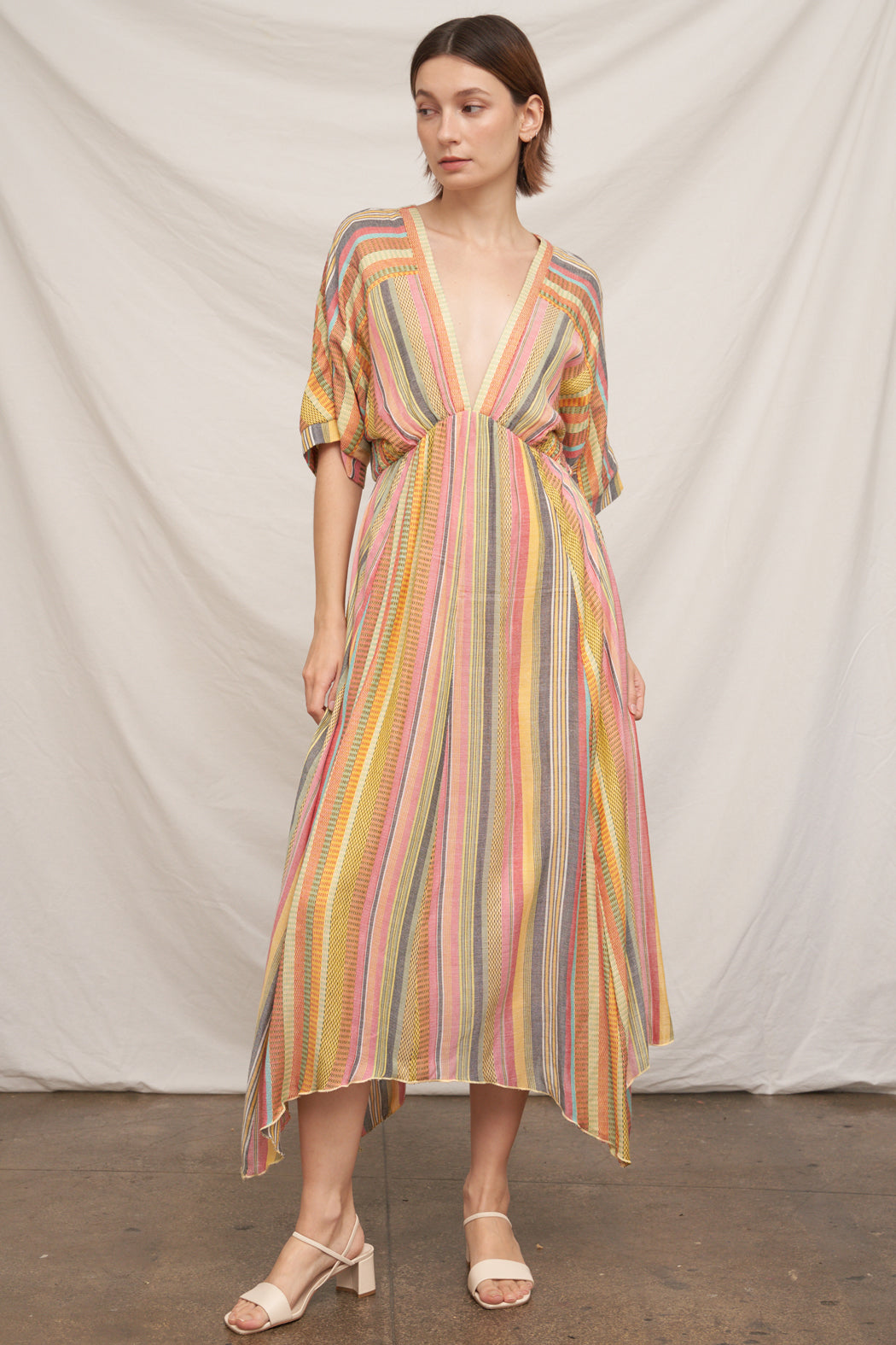 Jenny Stripe Midi Dress