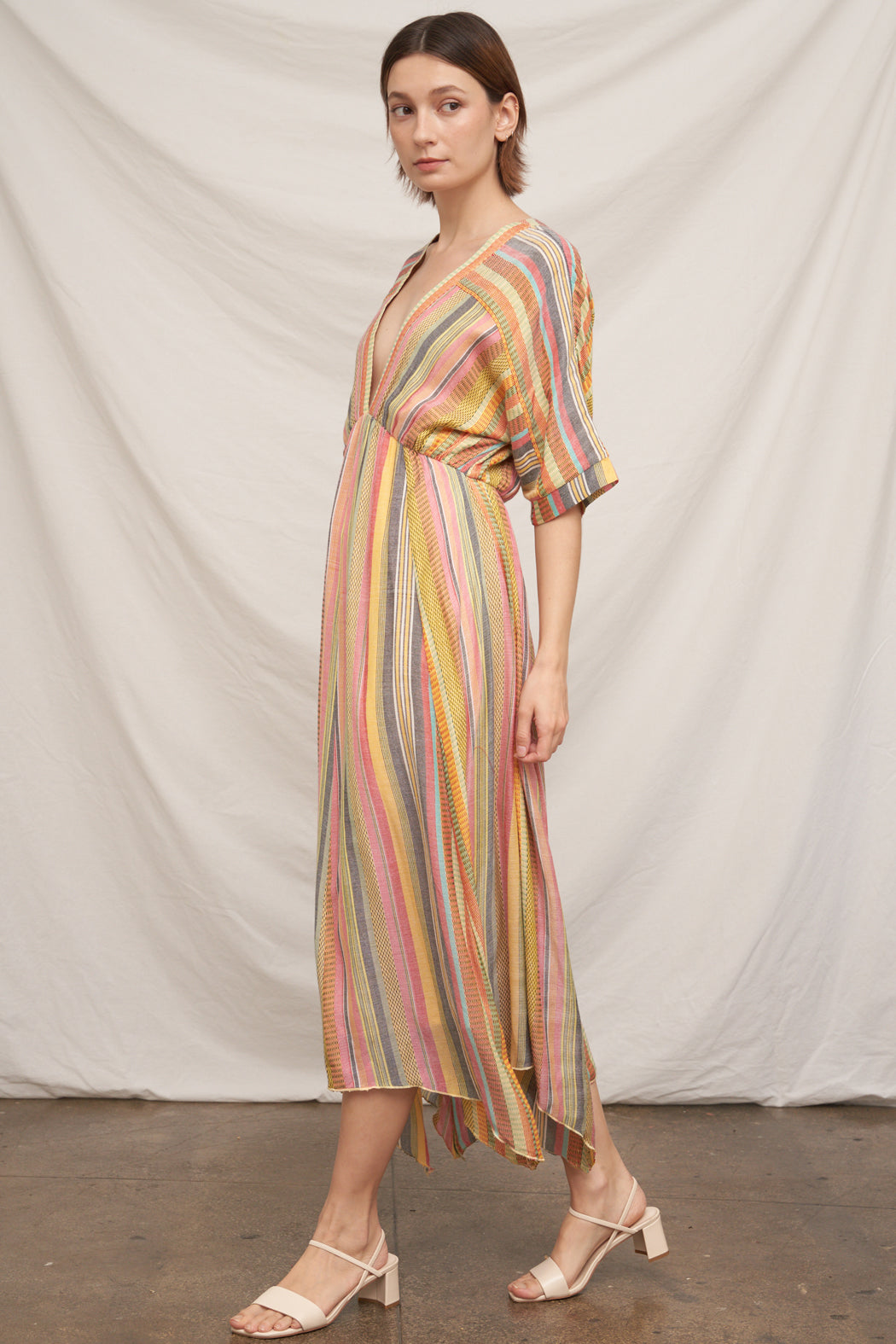Jenny Stripe Midi Dress
