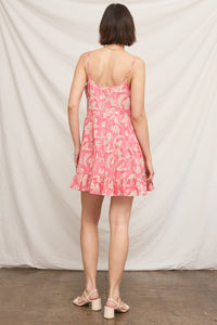 Berry Tiered Mini Dress