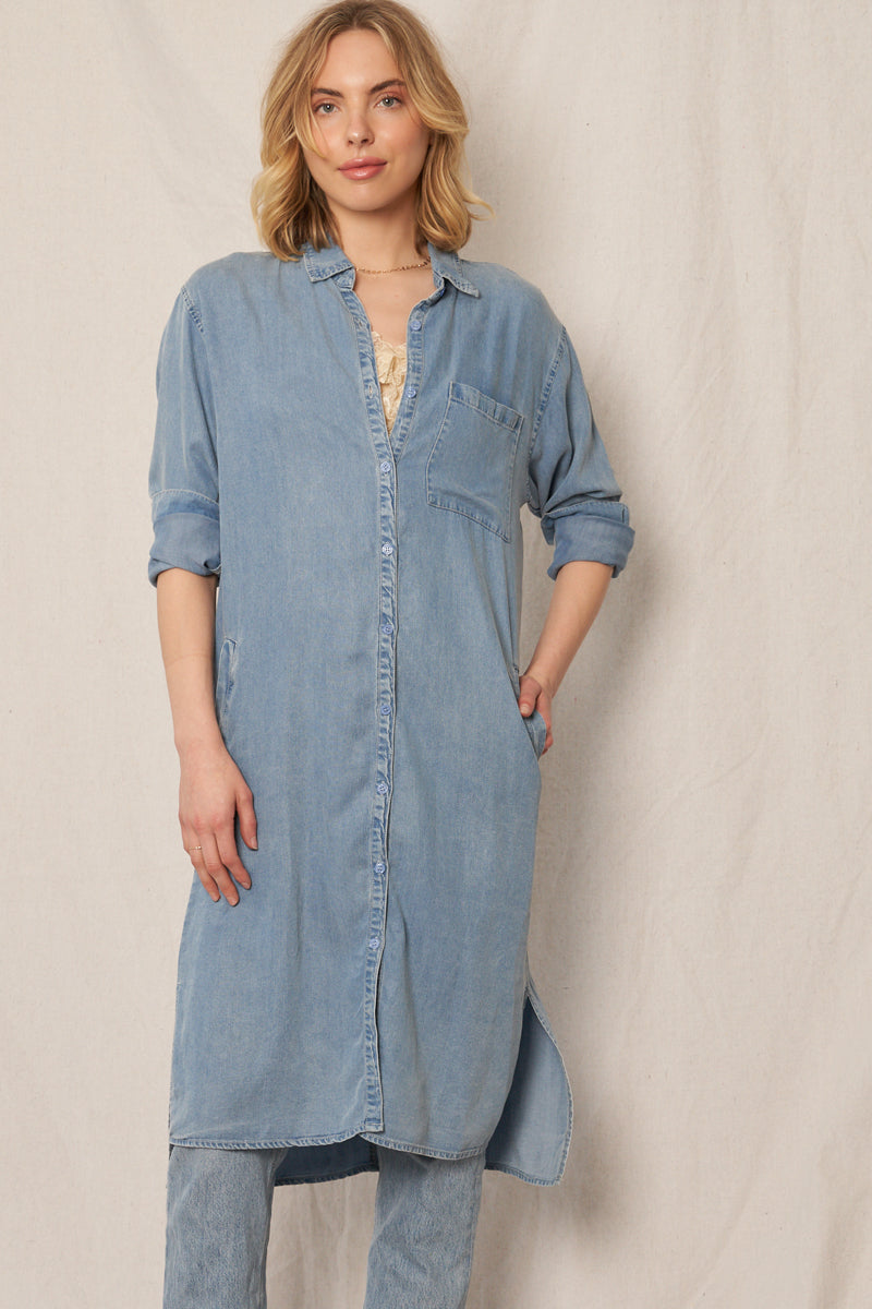 Lia Denim Shirt Dress