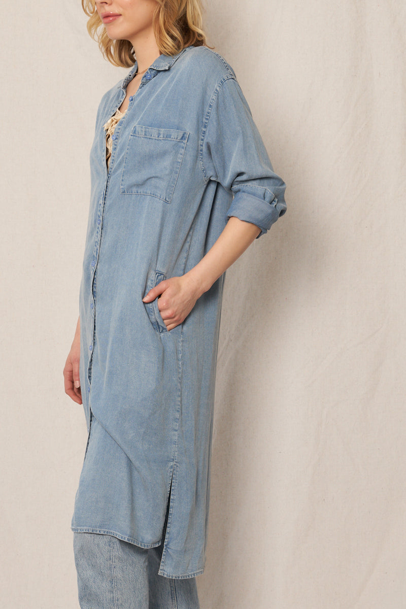 Lia Denim Shirt Dress