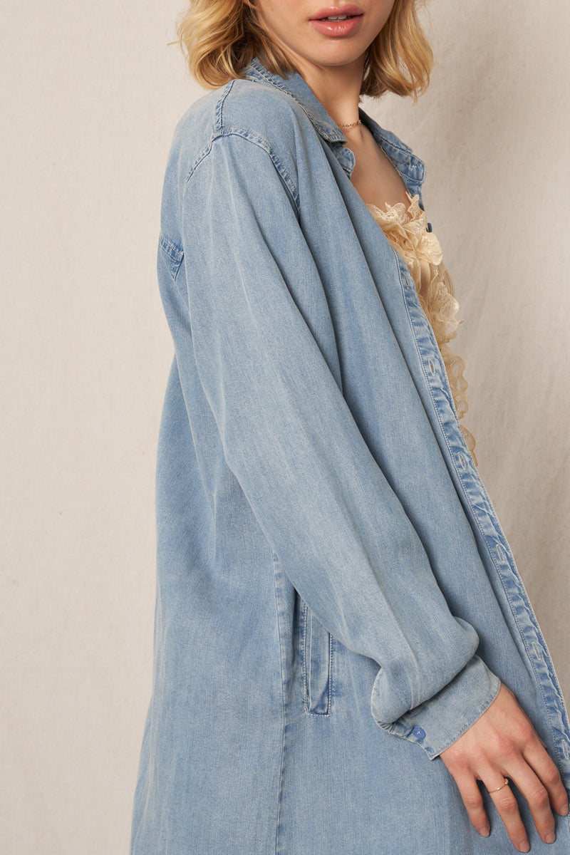 Lia Denim Shirt Dress