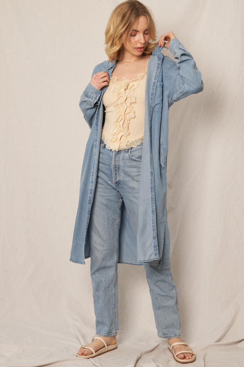 Lia Denim Shirt Dress