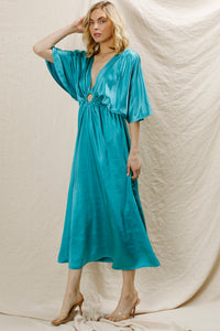 Leona Satin Caftan Dress