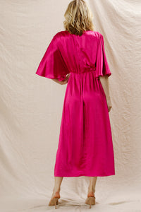 Leona Satin Caftan Dress