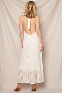 Tia Crochet Halter Dress