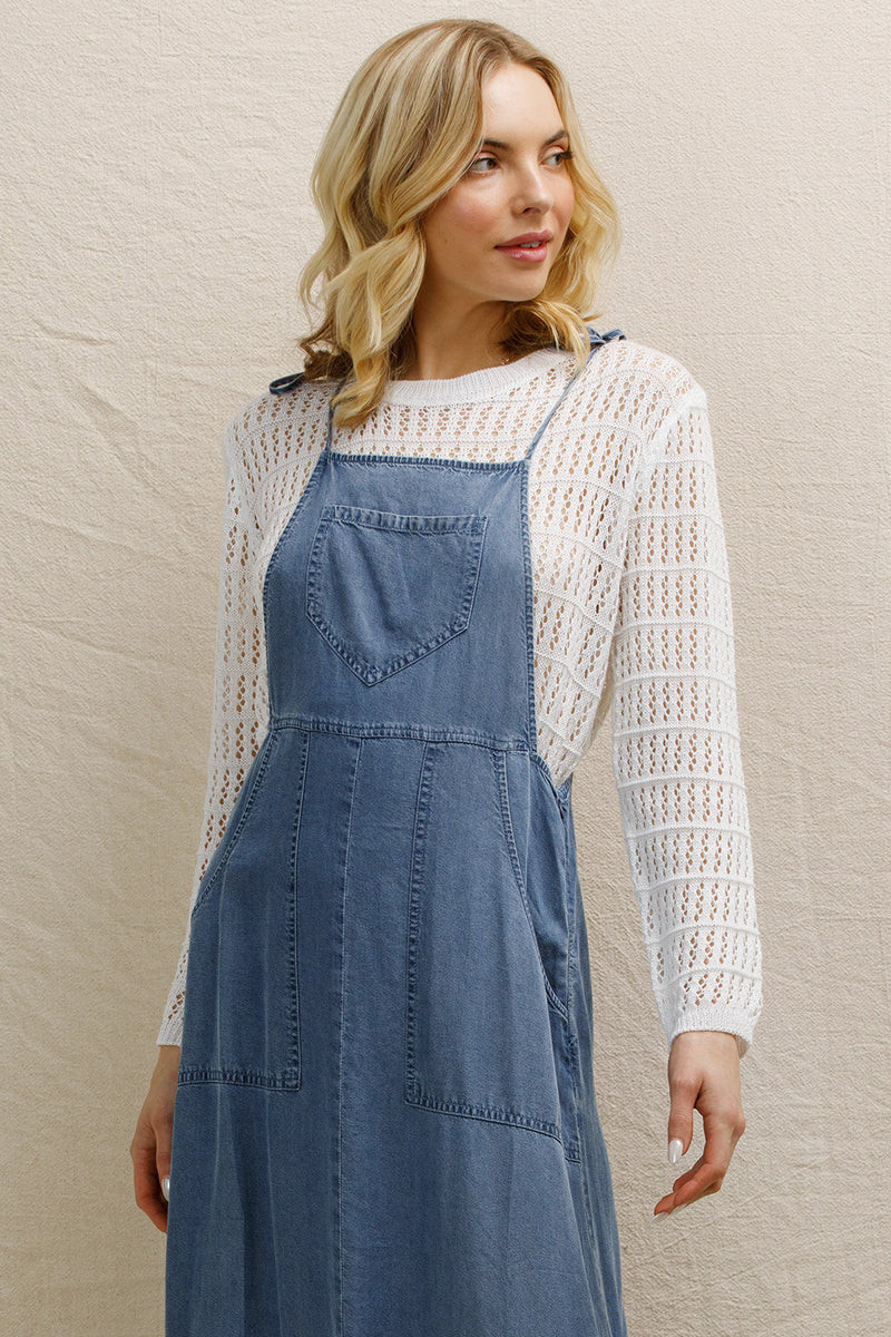 Sara Denim Maxi Dress