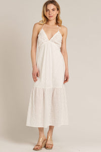 Dahlia White Halter Dress