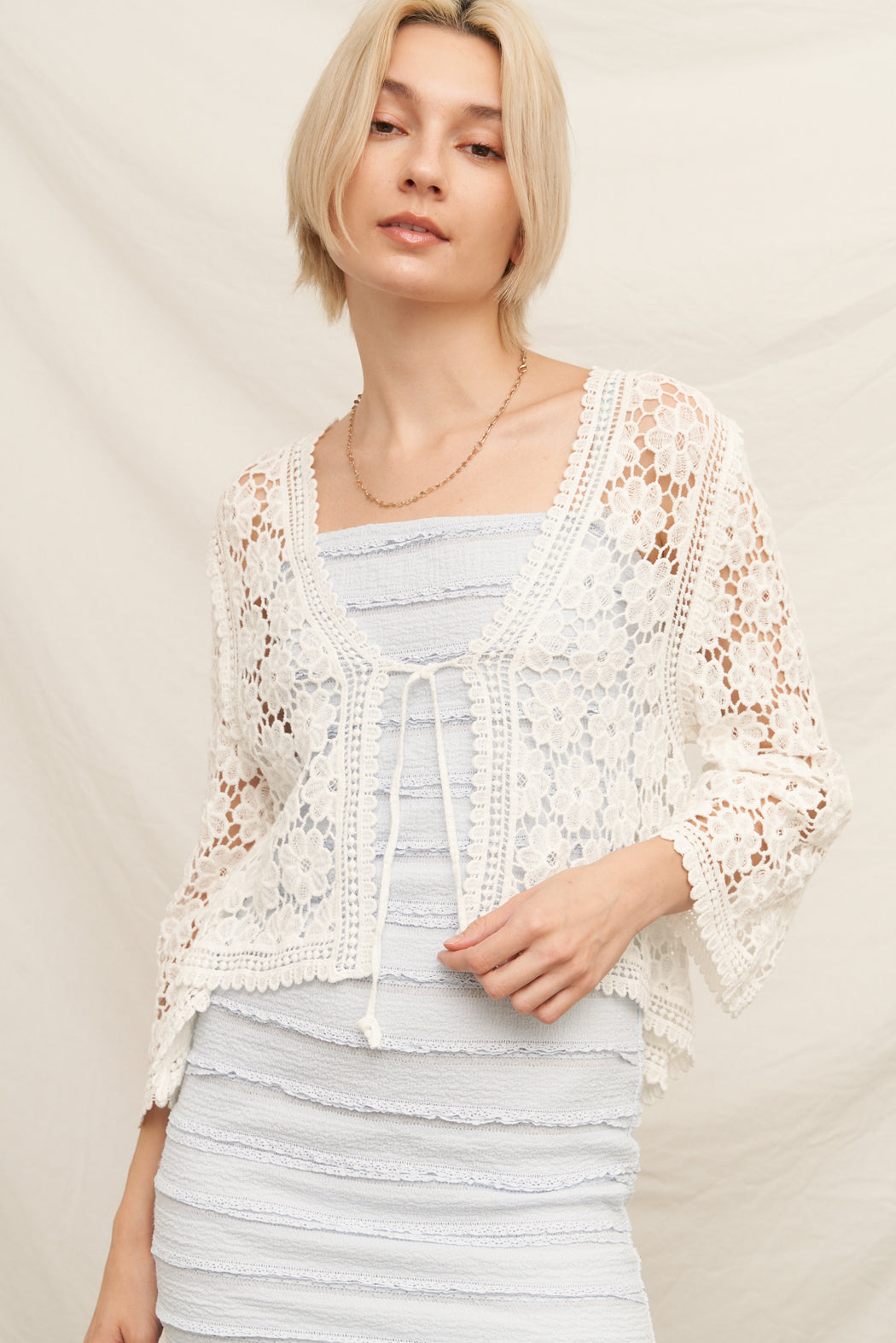 EC Ariana Crochet Cardigan