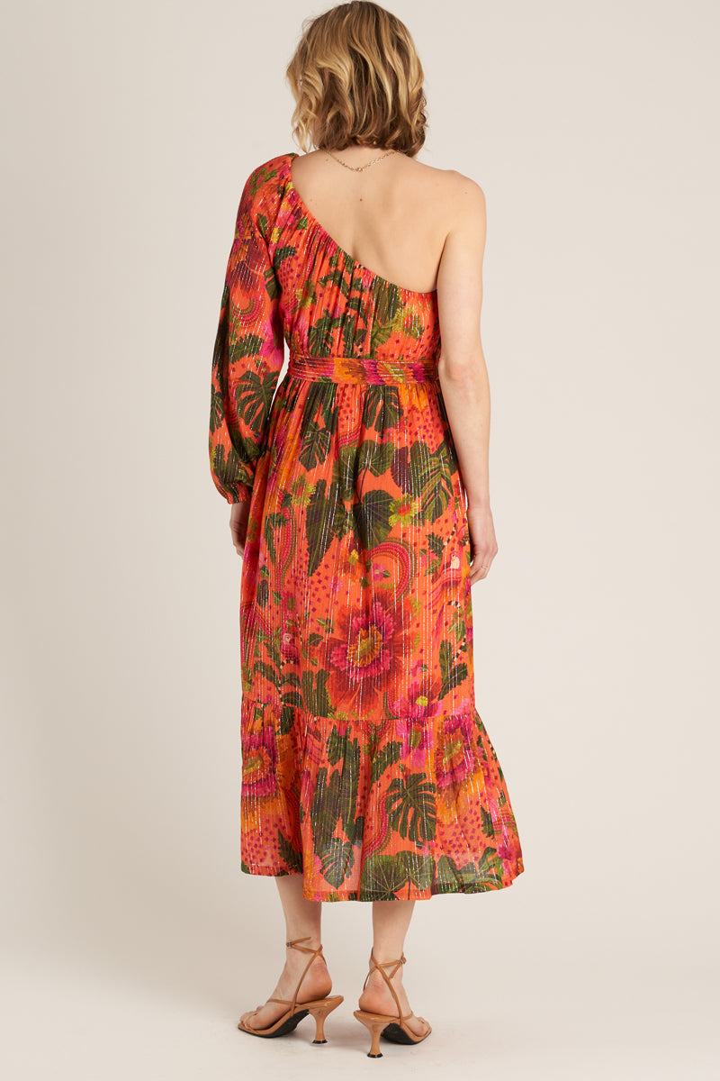 Sun Soaked One Shoulder Dress