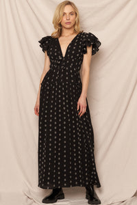 Vivian Ruffle Maxi Dress