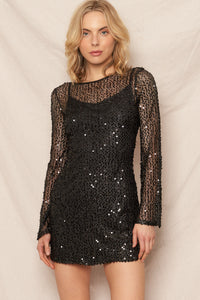 Black Swan Sequin Dress