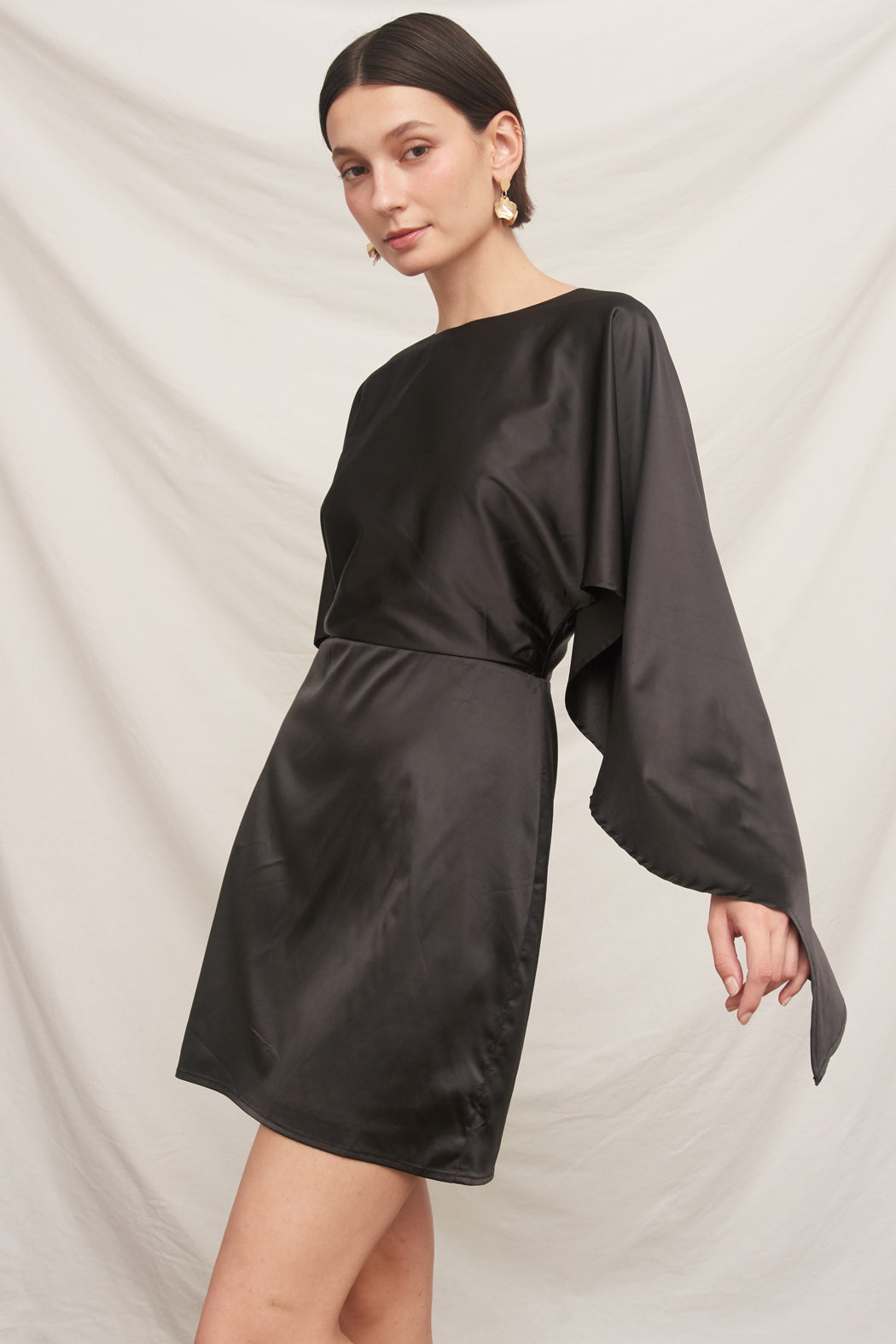Sabine Satin Mini Dress