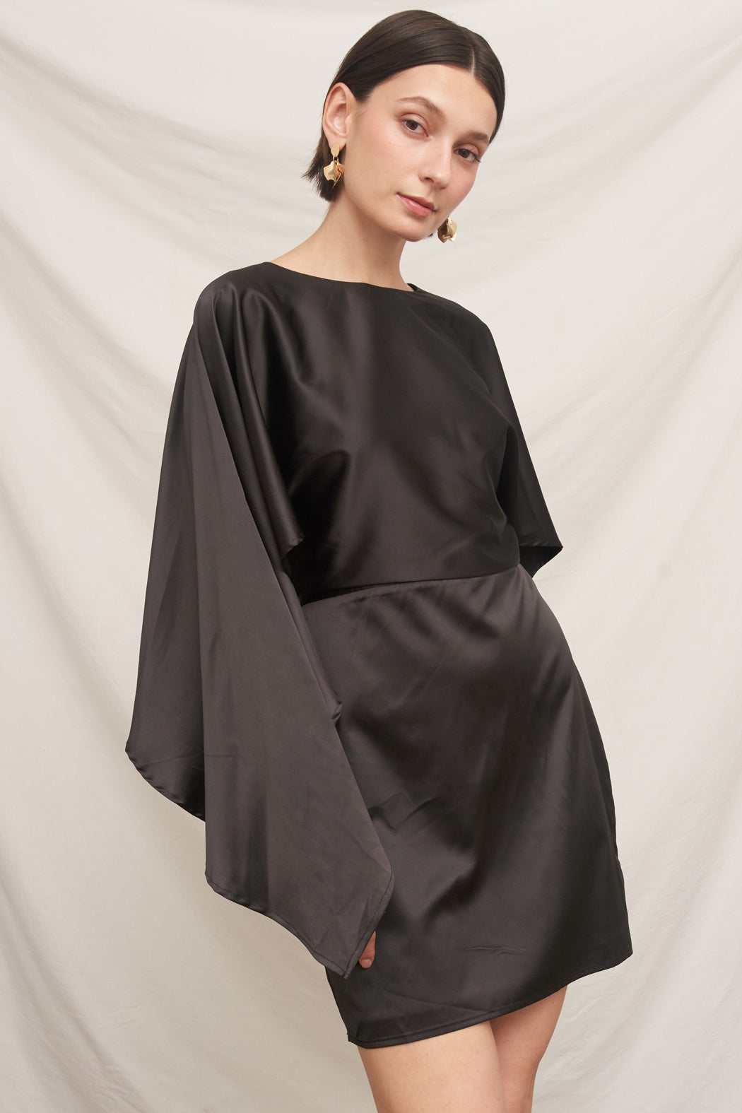 Sabine Satin Mini Dress