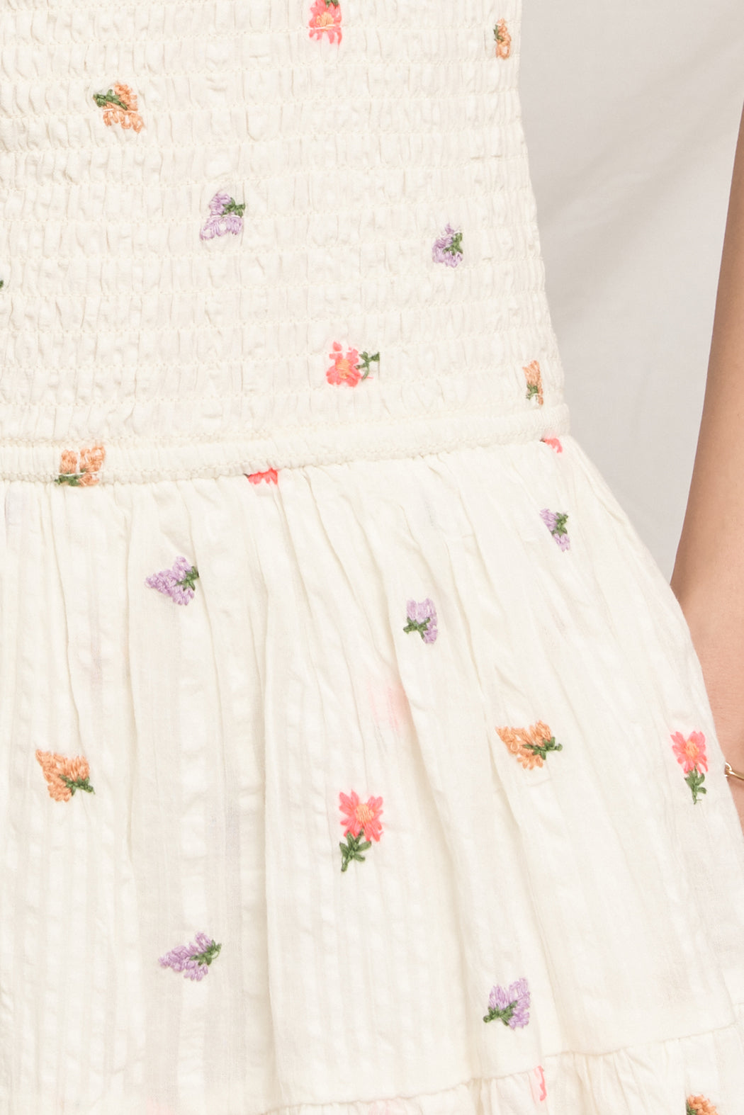 Genoa Smocked Mini Dress