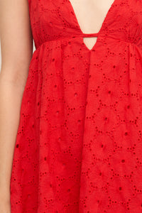 Dahlia Eyelet Mini Dress