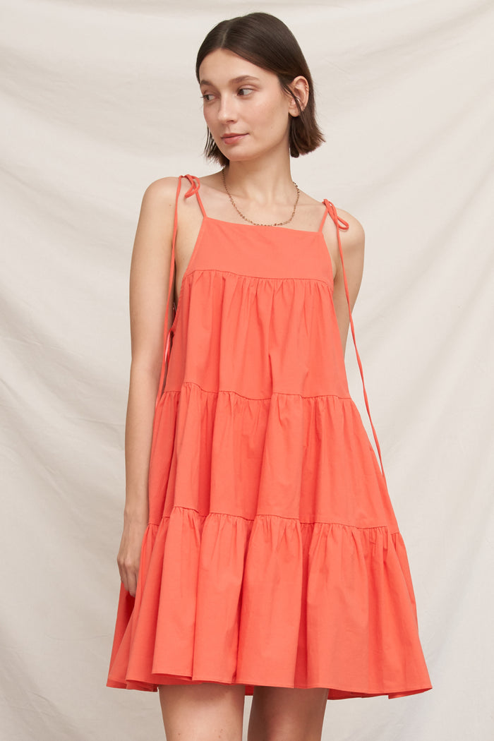 Papaya Mini Dress