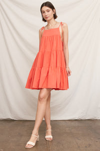 Papaya Mini Dress