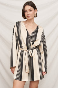 Off-Duty Belted Mini Dress