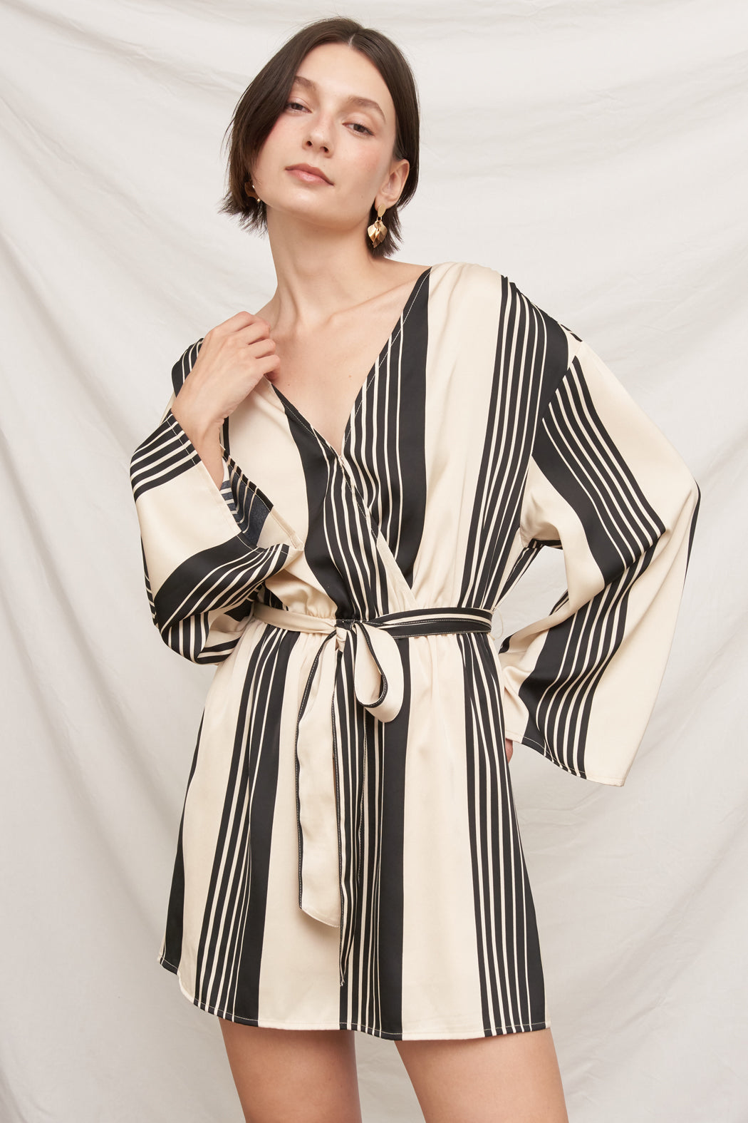 Off-Duty Belted Mini Dress