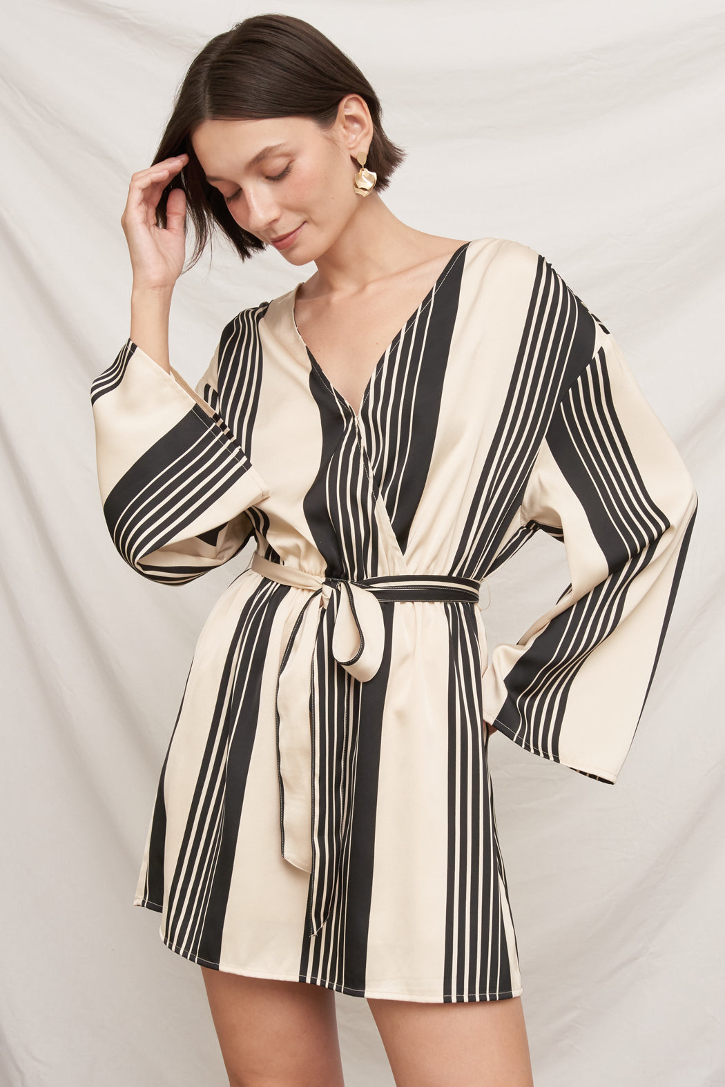 Off-Duty Belted Mini Dress