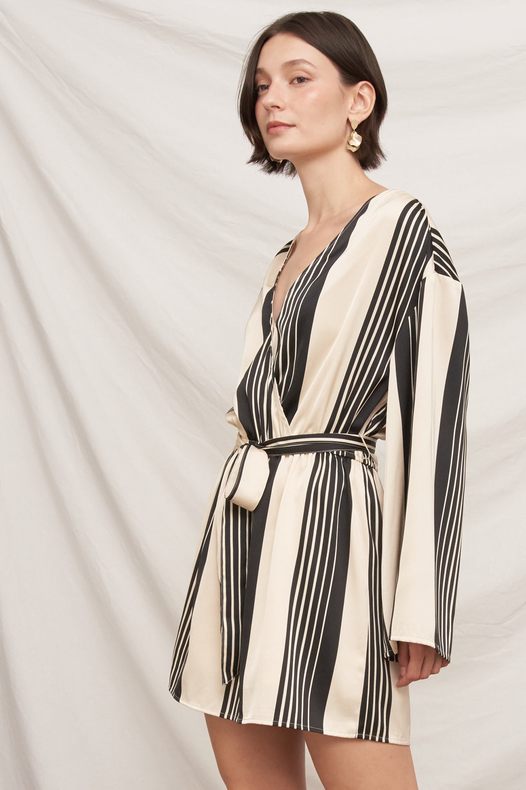 Off-Duty Belted Mini Dress