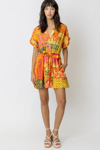 Dariana Printed Shirt Dress