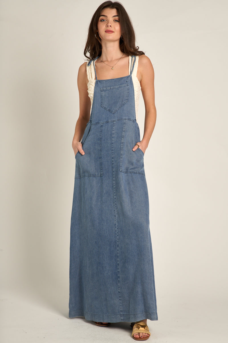 Sara Denim Maxi Dress