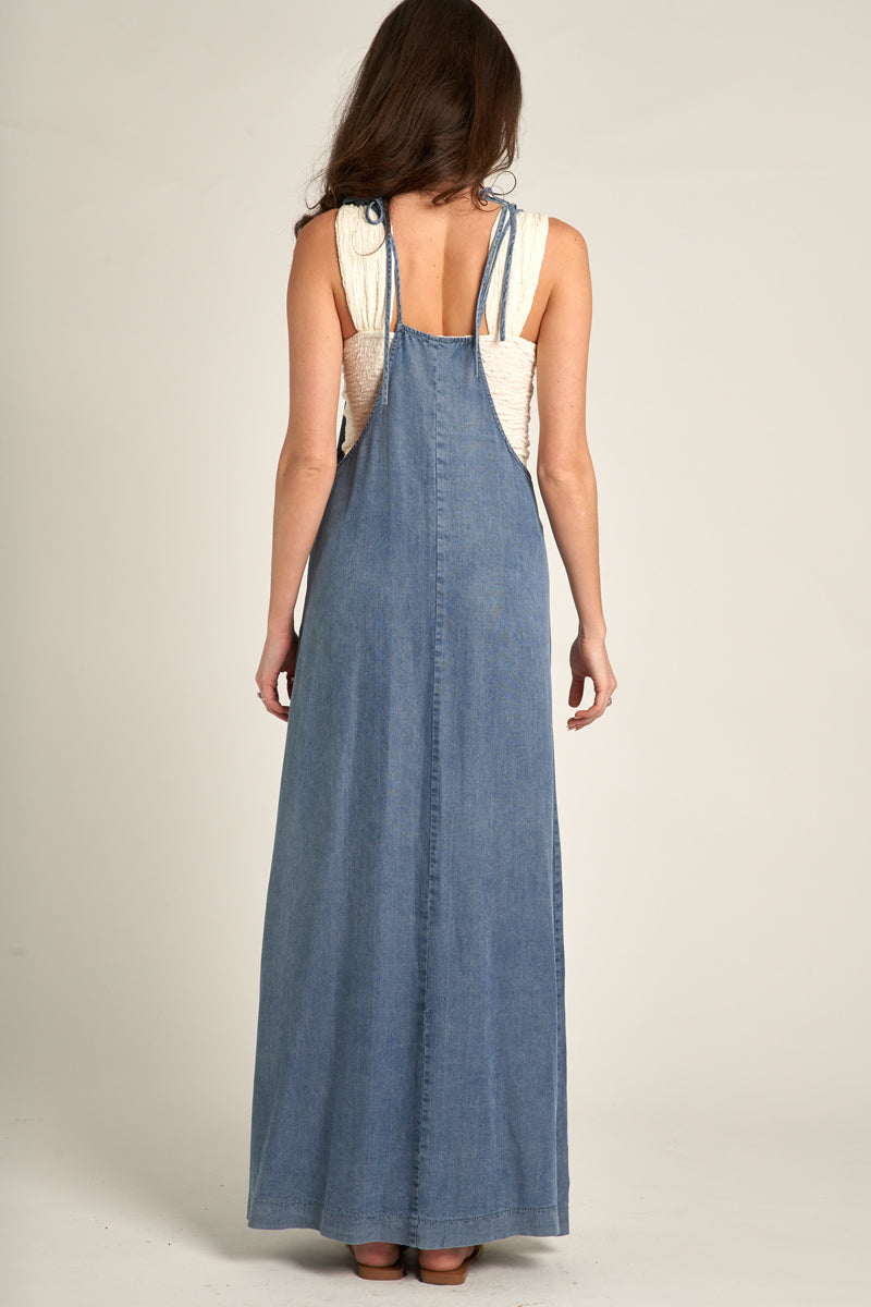 Sara Denim Maxi Dress