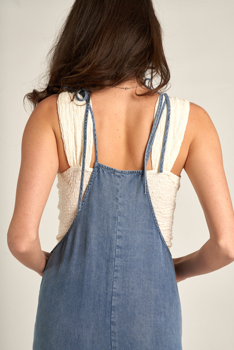 Sara Denim Maxi Dress