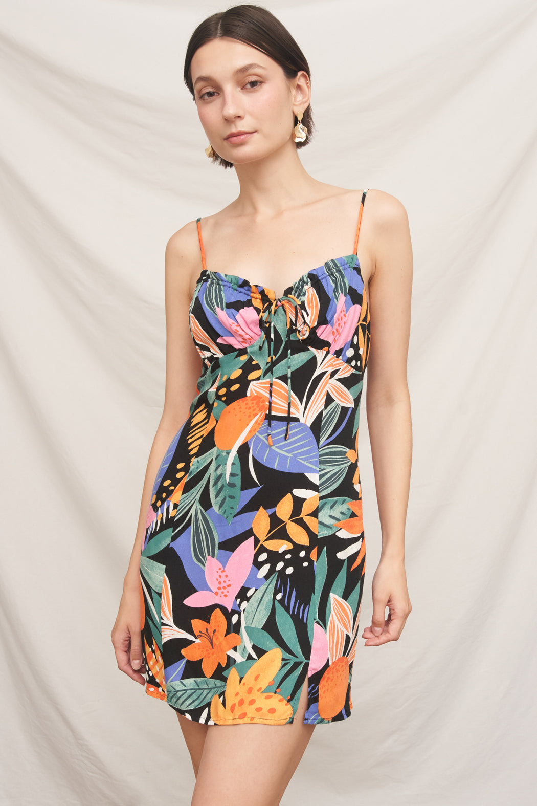 Fiesta Tropical Mini Dress
