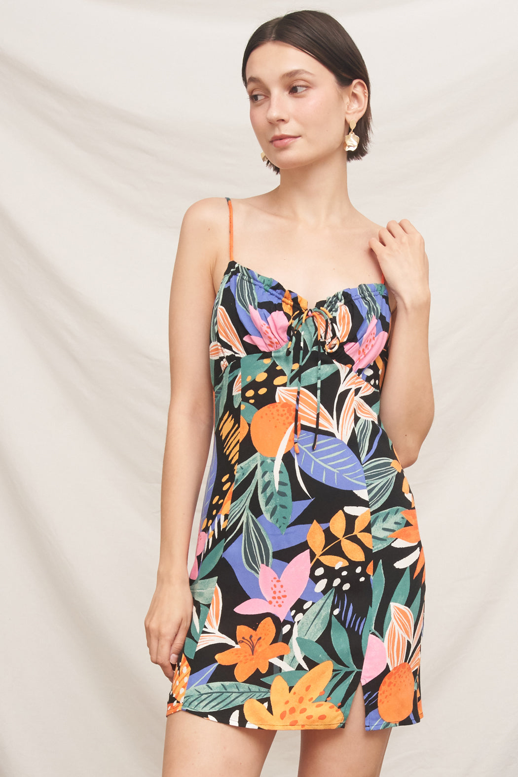 Fiesta Tropical Mini Dress