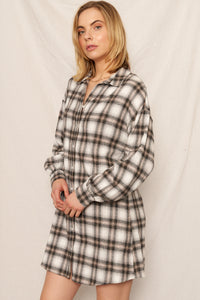 Bailey Plaid Shirt Dress